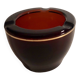 Cendrier verre ambre