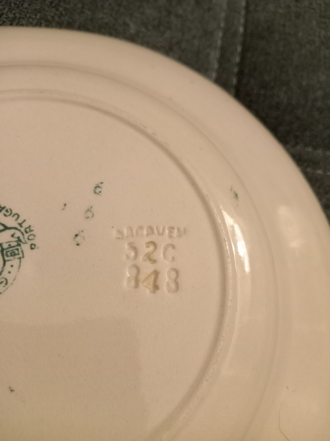 Set of deep plates Sacavem