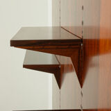 Poul Cadovius rosewood wall unit with back panels Cado, Denmark, 1960s
