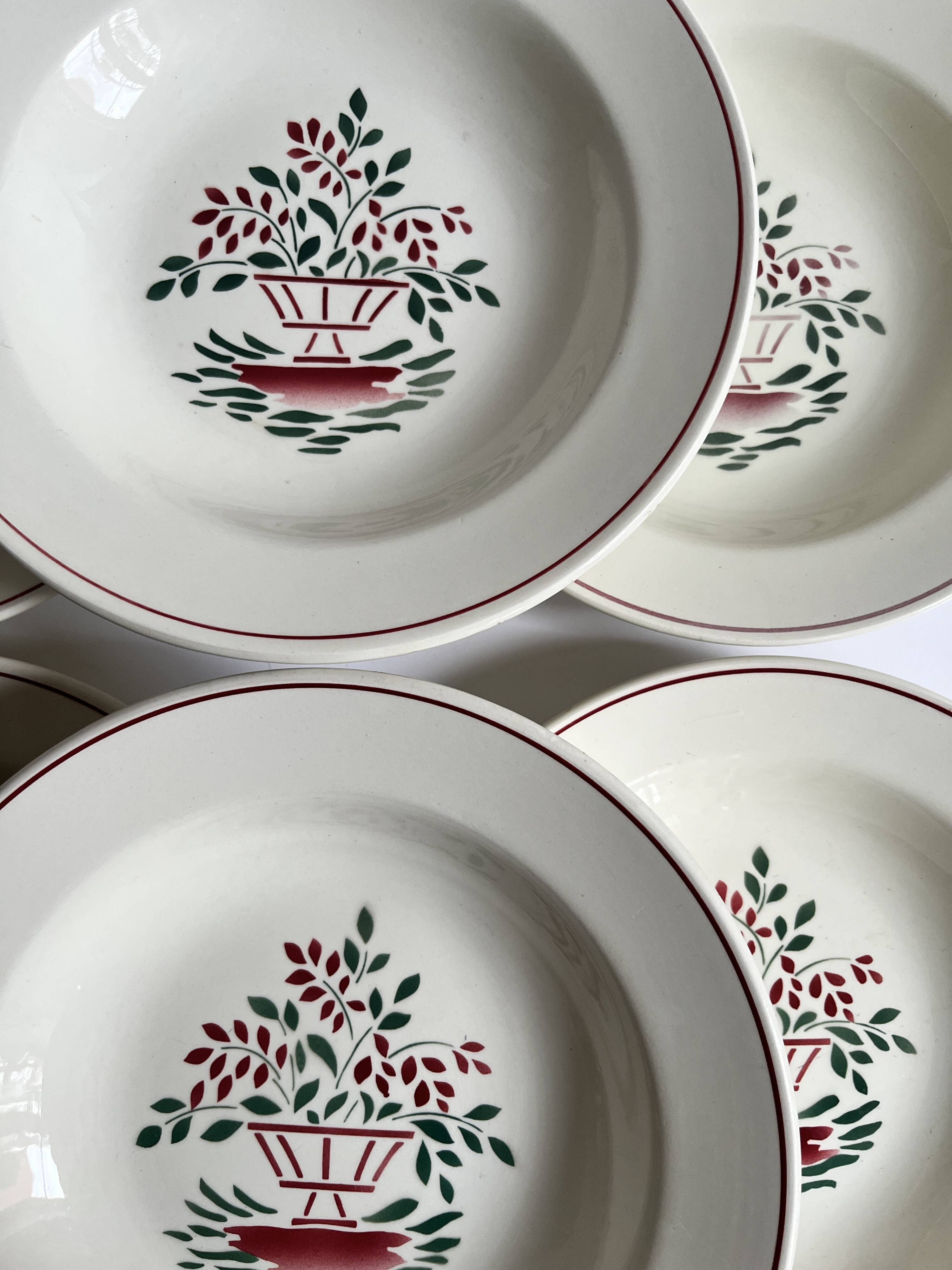 Assiettes creuses Montereau