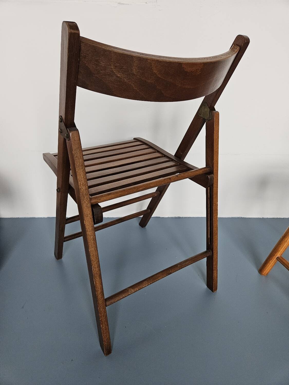 Exotic wood folding chair