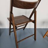 Exotic wood folding chair