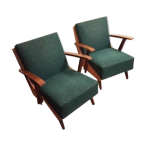Paire de fauteuils vintage