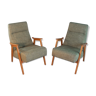 Pair of Interier Praha chairs, Czechoslovakian vintage 1960s