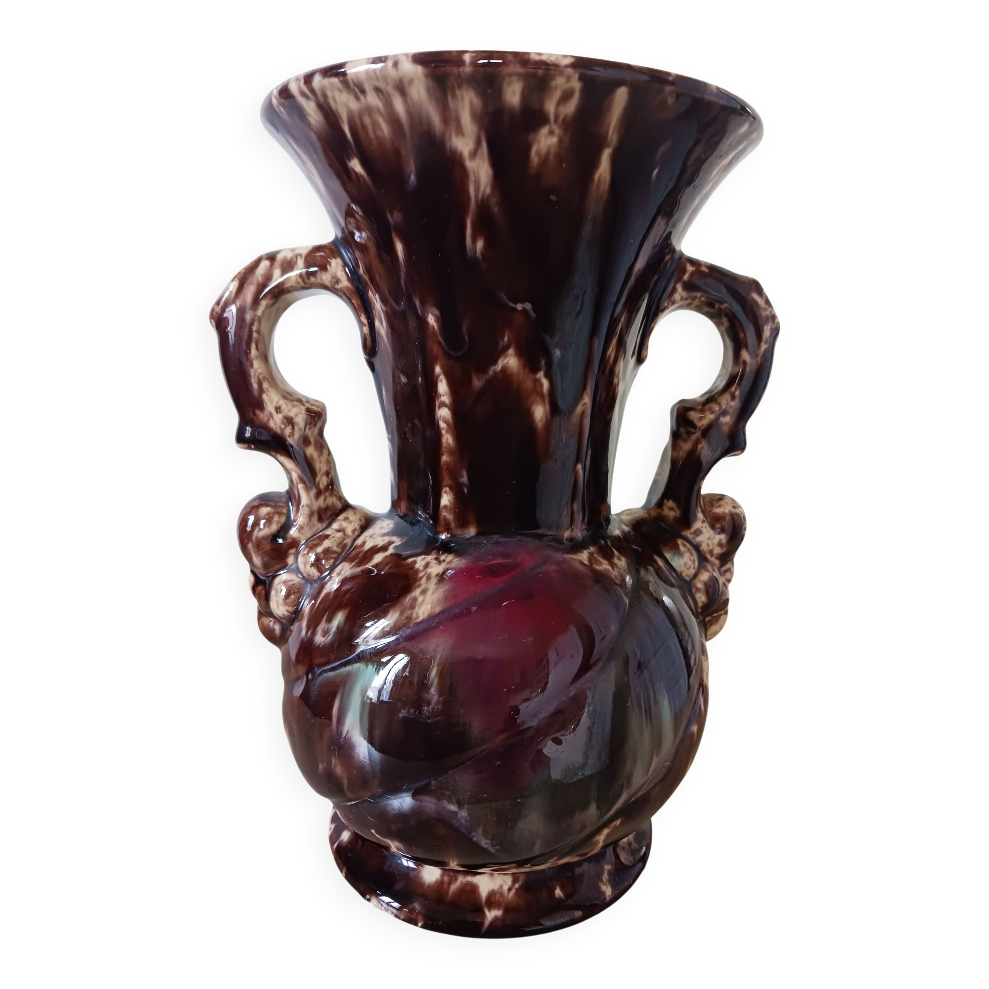 Vintage marbled vase