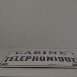 Bulging enamel plate "phone booth"
