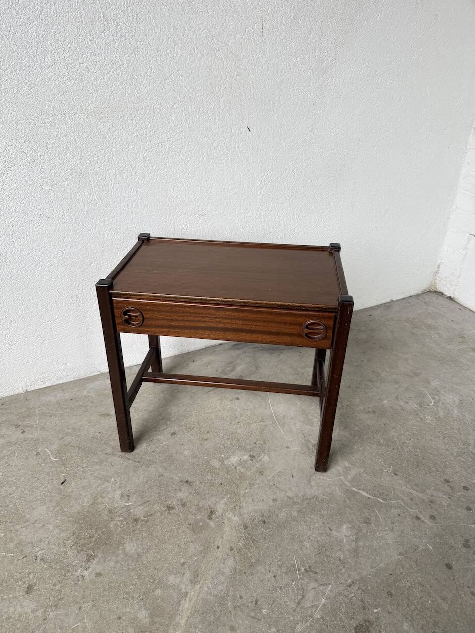 Jacques Hauville bedside table Roche Bobois mahogany