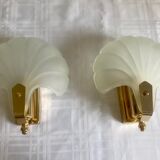 Pair of shell sconces
