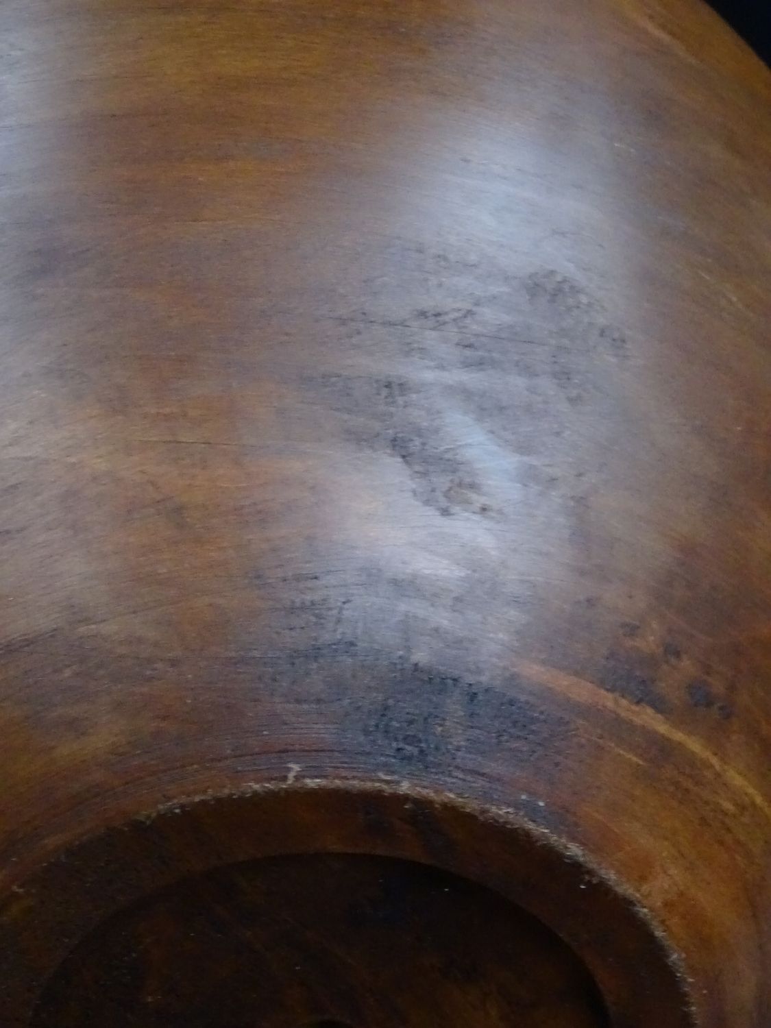 Coupe en bois objet déco et vintage des années 1970