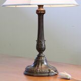 Vintage 1920s Danish table lamp in the style of Just Andersen Diskometal design