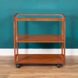 Retro Teak 1960s Meredew Drinks Serving Trolley