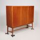 Vintage mahogany sideboard with storage and drawers – Sweden, 1960s