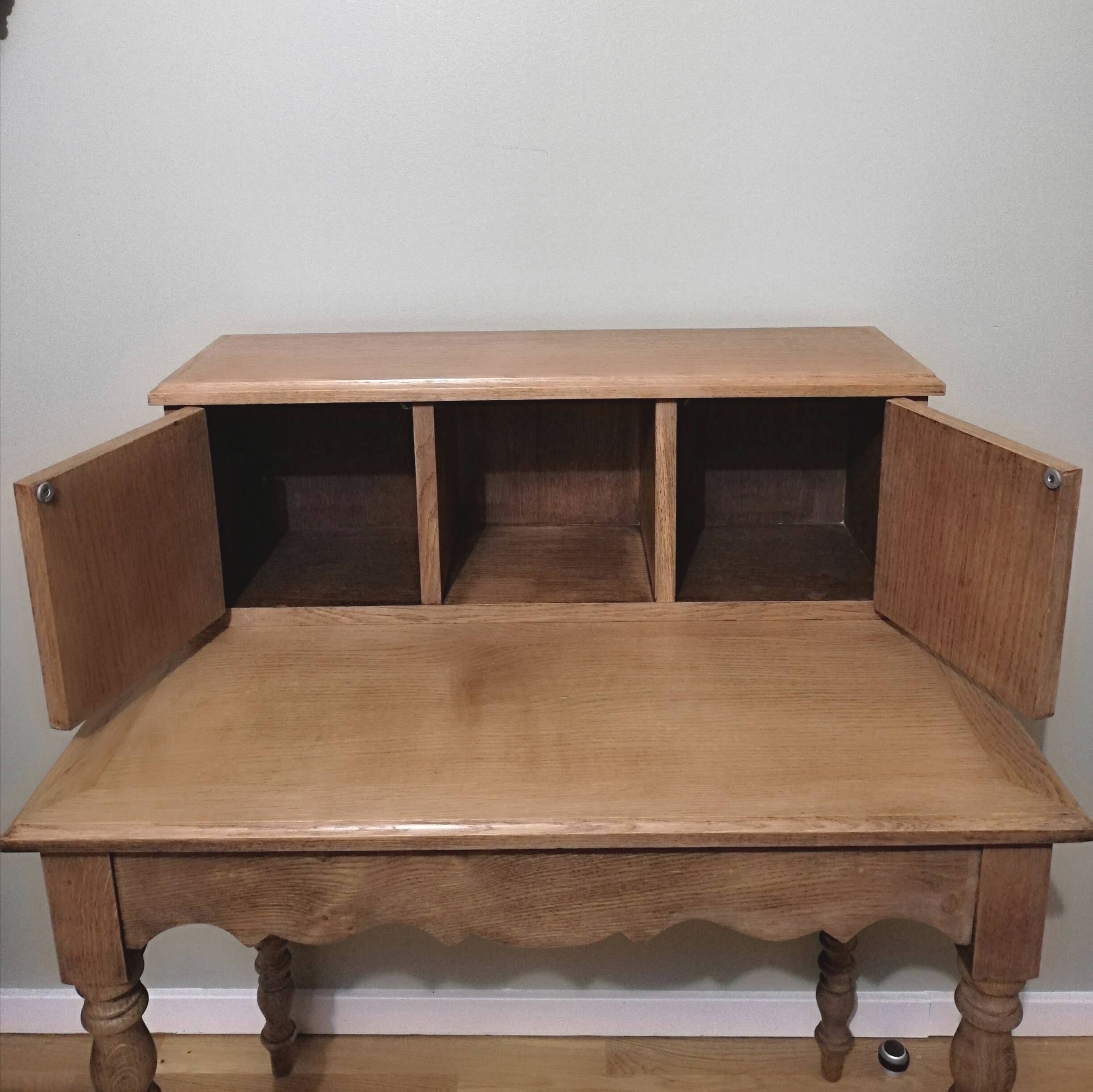 Oak secretary desk or tiered desk