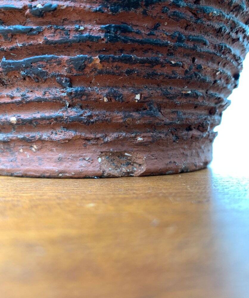 Vase from the Schamotte series, German brutalism from the mid-century by Spara Keramik, 1960s.