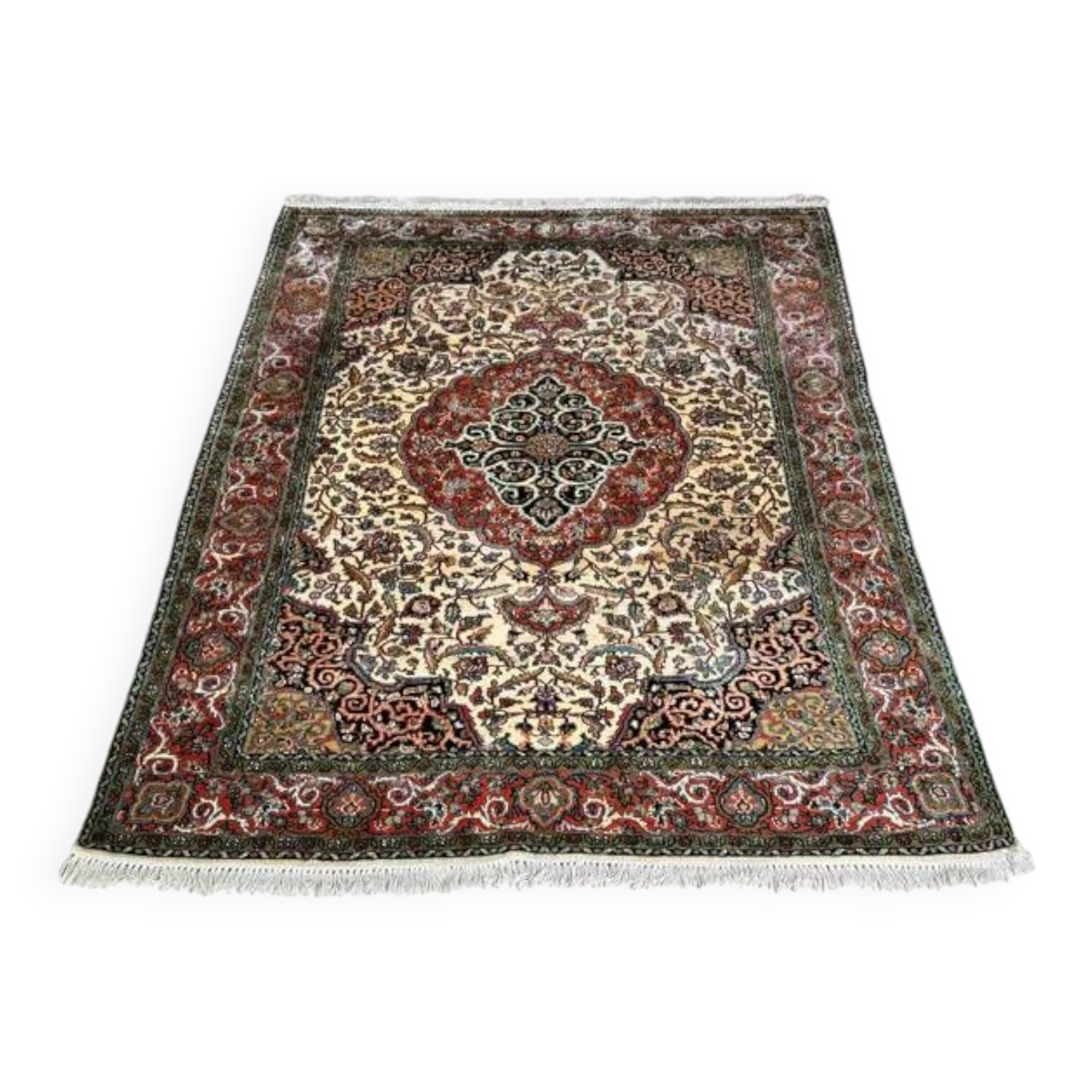 Grand tapis persan Tabriz noué main en laine, 230 x 29O cm