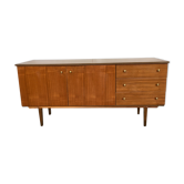 Enfilade bahut meuble tv hifi vintage pieds fuseaux  teck - 50/60 - look scandinave