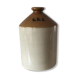 Two-coloured glazed sandstone pot SRD