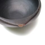 Empty colombian chamba black ceramic pocket, 70s