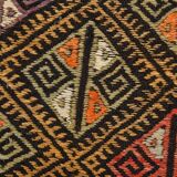 5x7 Multicolor Geometric Style Kilim Rug, Turkish Kilim, 158x218Cm