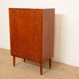 Vintage Danish chest of drawers | Teak | 6 drawers | 110 cm