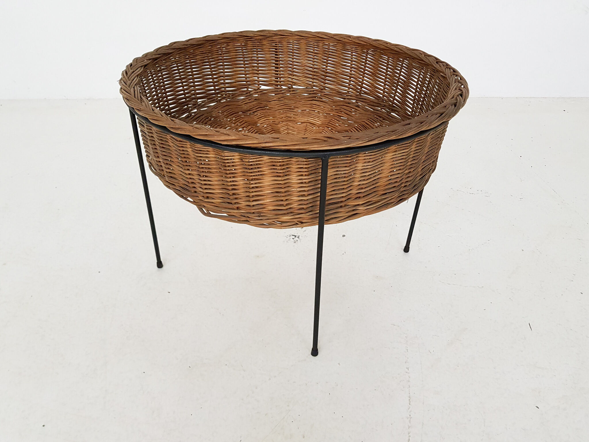 Rattan plant stand, The Netherlands 1950
