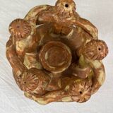 Handmade pottery candle holder