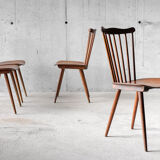 Set of 4 bistro chairs "Menuet" years 60/70