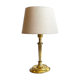 Lamp solid brass and vintage fabric