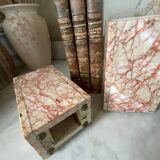 Pair of Art Deco marble and onyx bookends