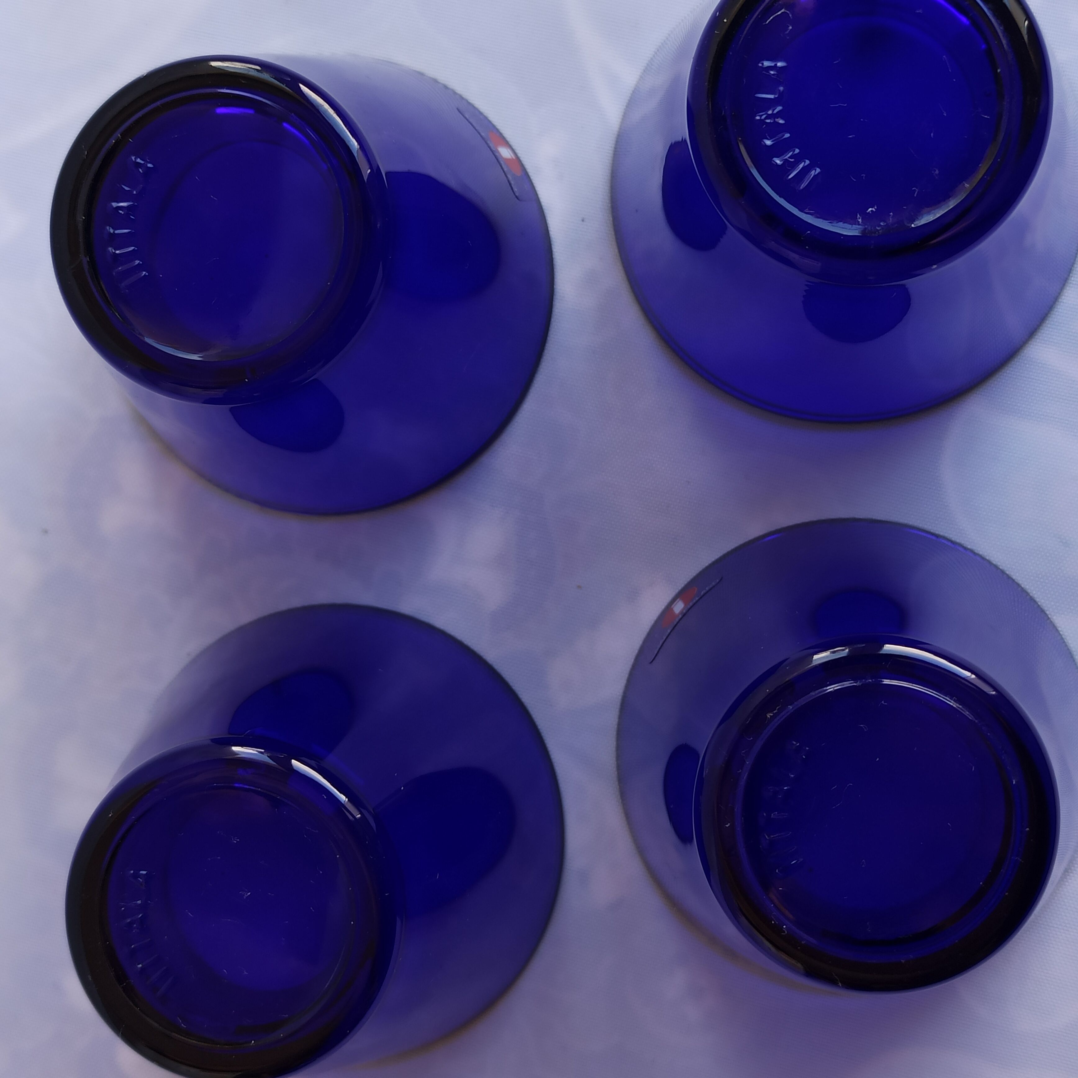 Kaj Franck Kartio cobalt Litalla glasses