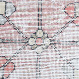 4x9 handmade distressed wool vintage rug 267x129cm