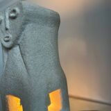 Stone lamp by sculptor Albert Tormos