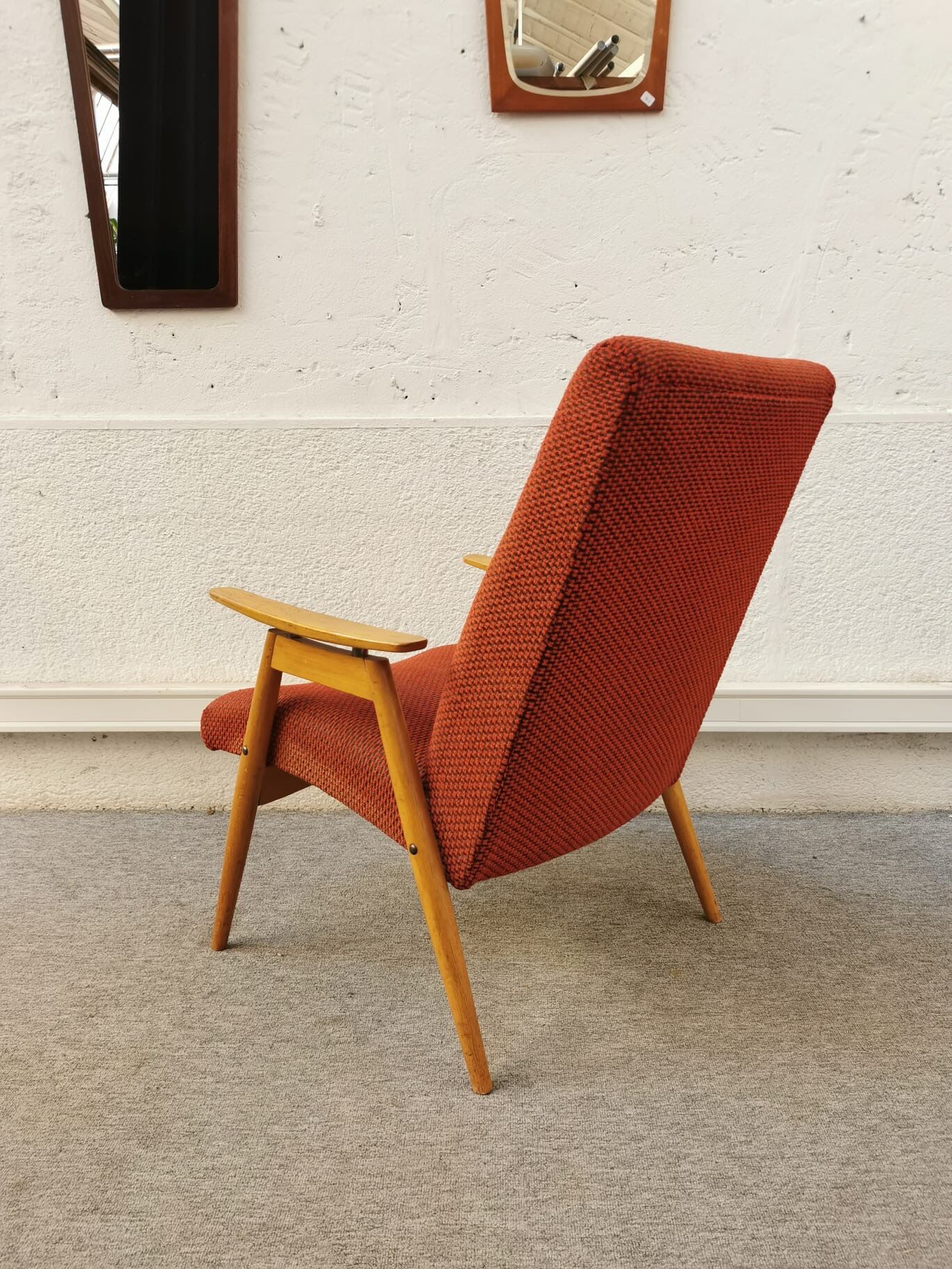 Vintage red armchair