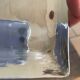 Empty silver metal pocket