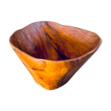 Vintage salad maker signed in Scandinavian Olive Wood