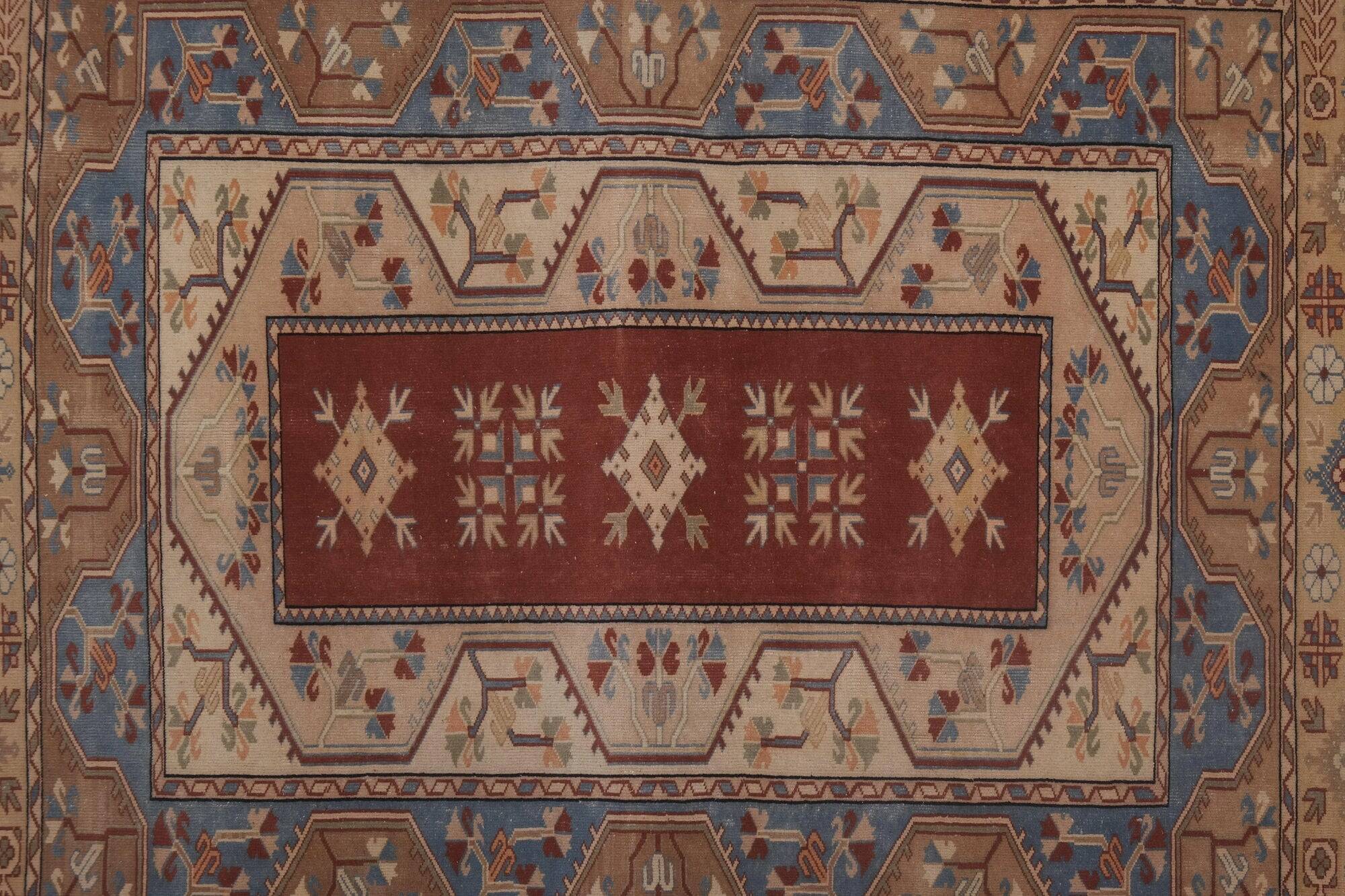 Vintage Turkish Oushak rug 210x230 cm
