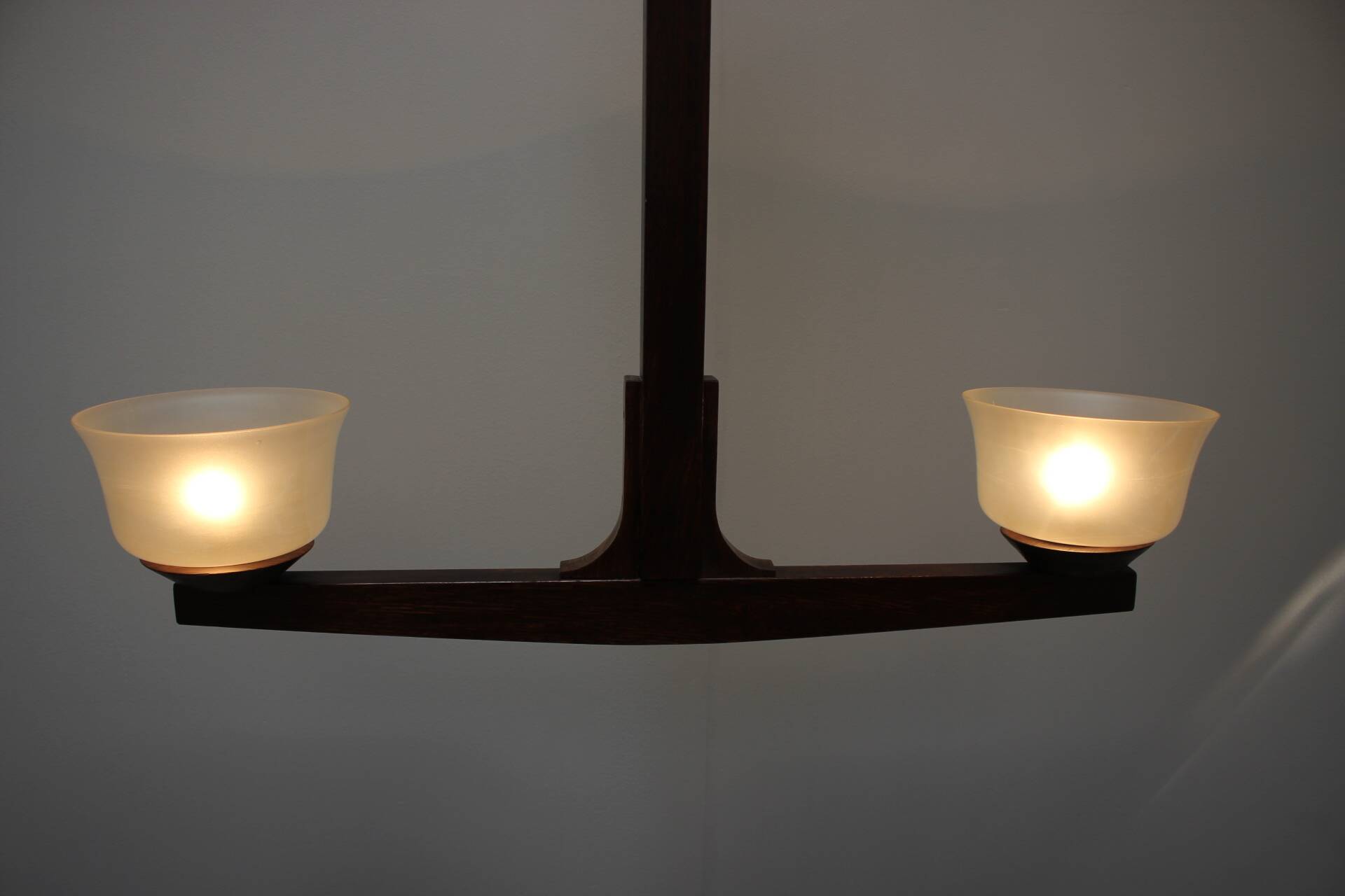 Mid-century Wooden Candlestick, 1930s