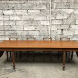 Former large oak farm table early 20th vintage