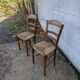 Pair of straw chairs