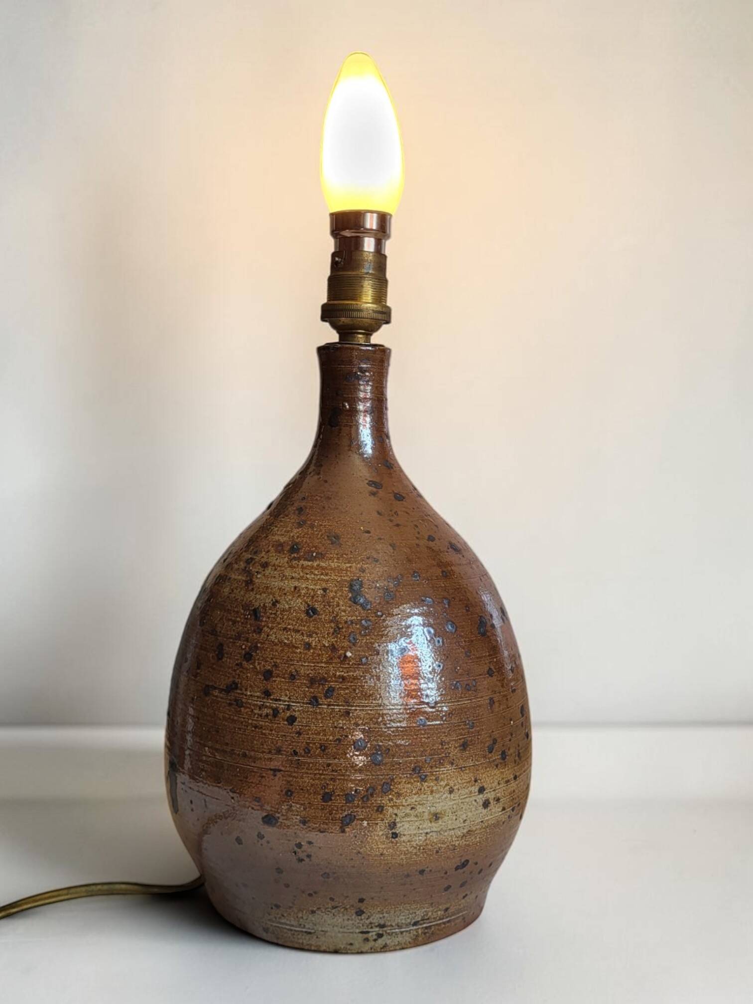 Pyrite stone lamp Bodin / La Borne