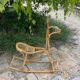 Rattan rocking horse