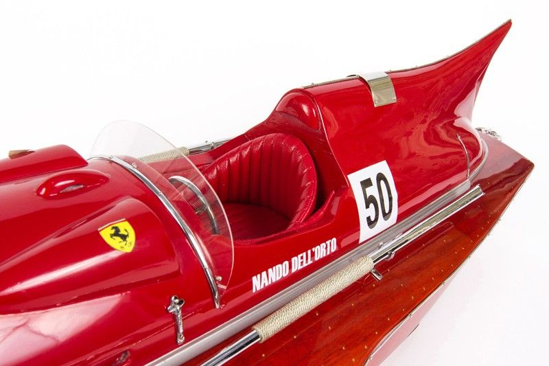 Boat model Riva Arno IX Timossi Italian 76 cm fully wood studded