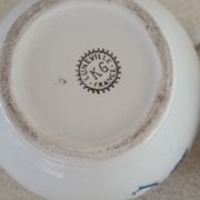 Iron earth sugar bowl and milk jug Lunéville