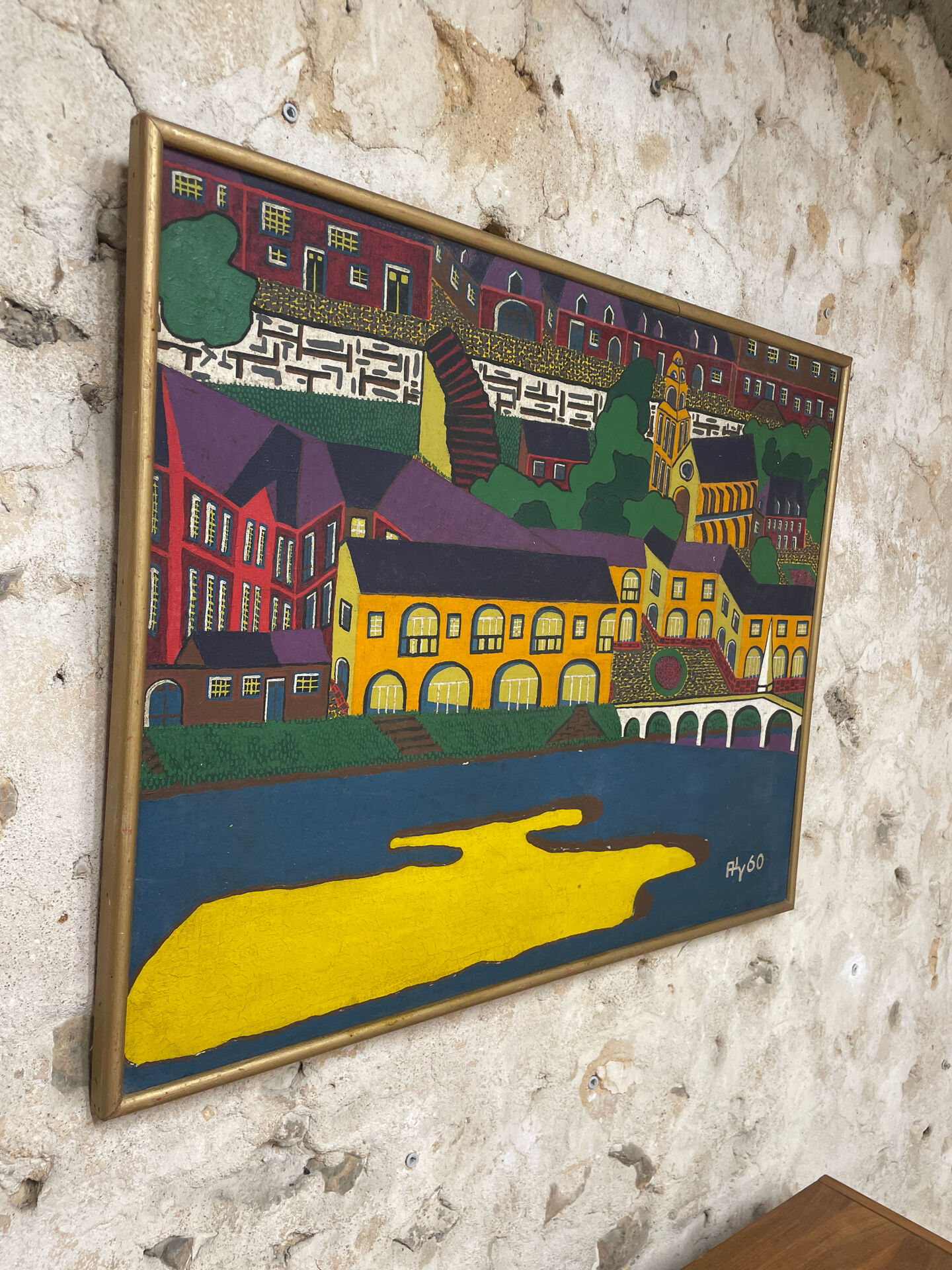 Peinture la rivière jaune