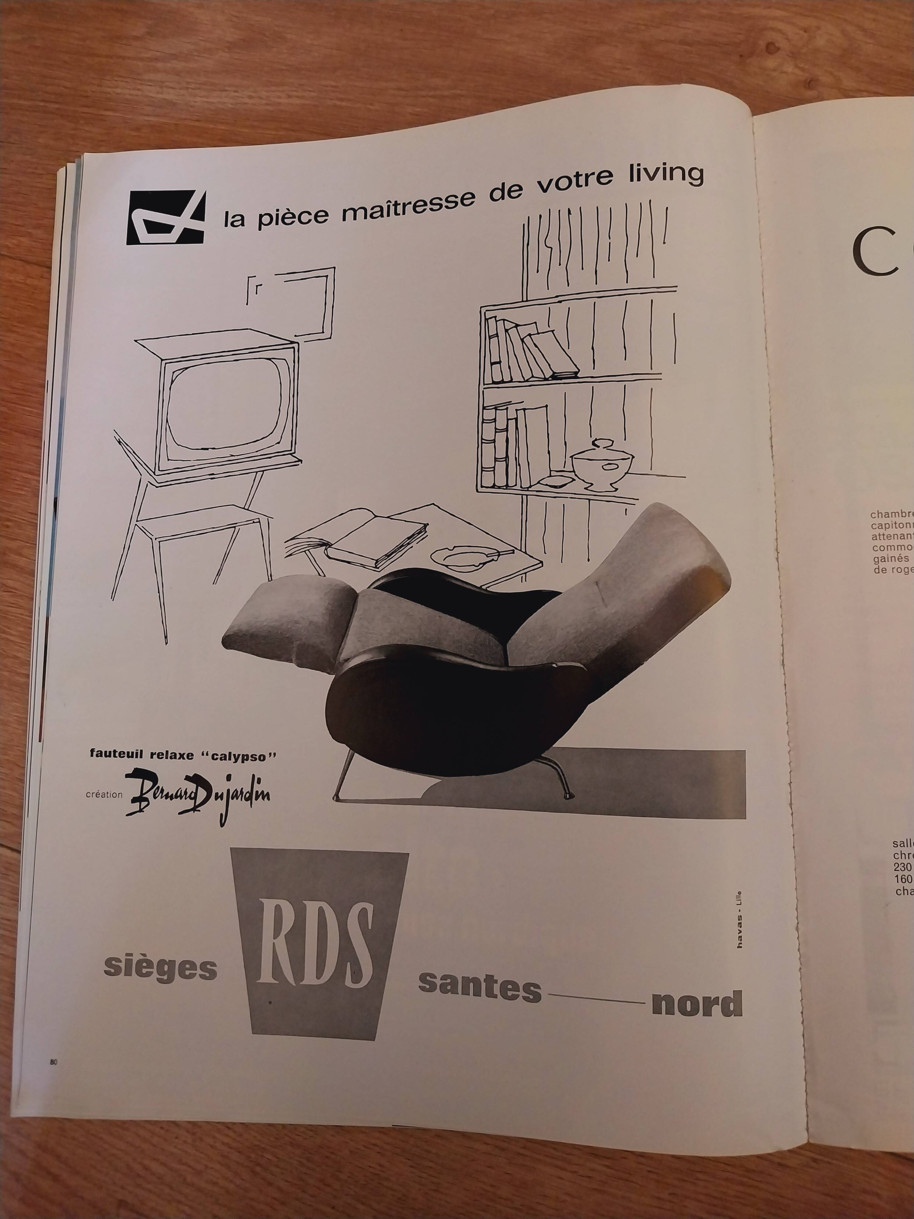 Calypso armchair by Bernard Dujardin 1950