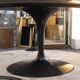 Eero Saarinen & Knoll International: "Tulip" table, Marquina marble and Ril.