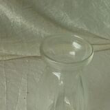 Glass hyacinth vase molded art deco era