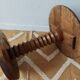 Wooden turned gueridon in the style of Charles Dudouyt – 1940s-50s