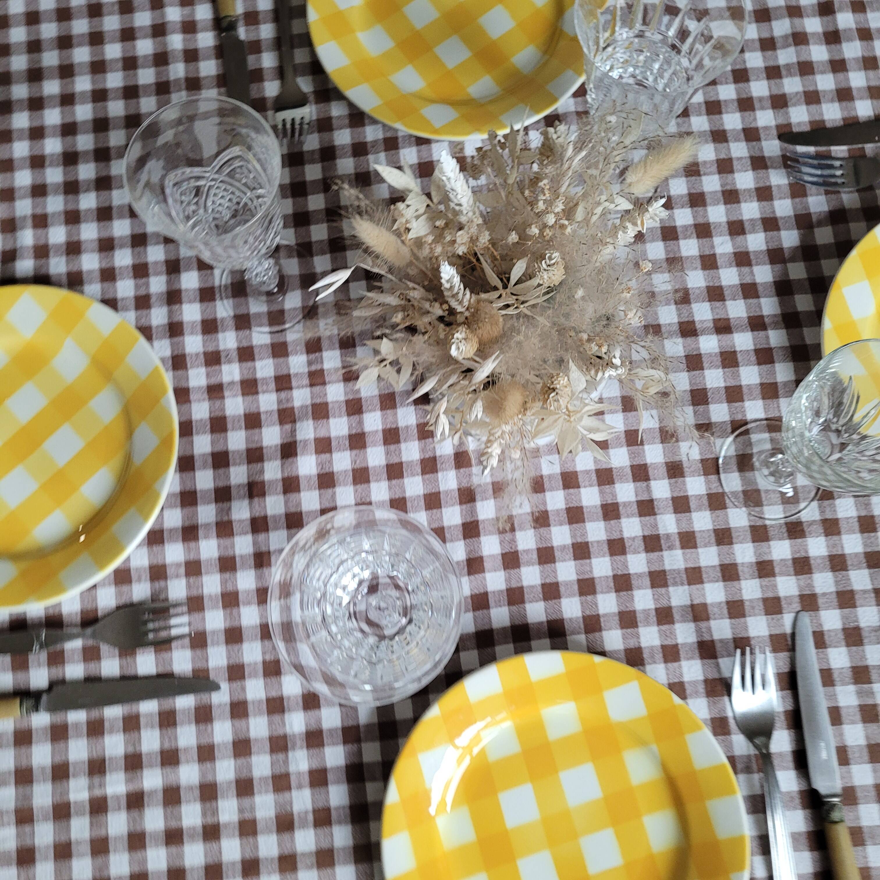 La Redoute x Selency set of 4 yellow dessert plates