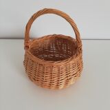 Panier en osier vintage